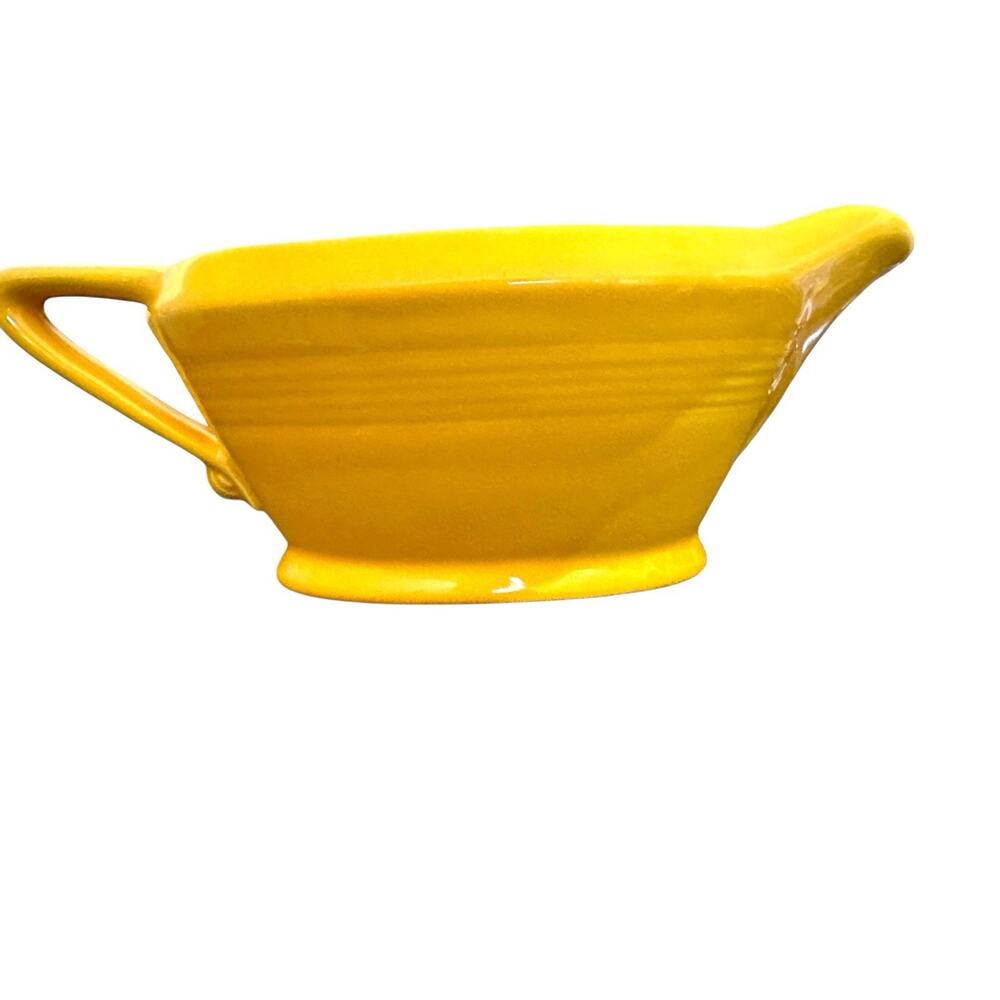 Vintage Harlequin Yellow Sauce Gravy Boat HLC Fiesta *read*